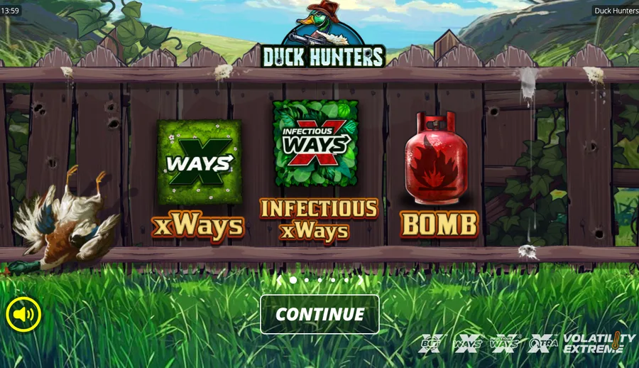 Duck Hunters feature intro showing xWays and the Bomb activating on the grid